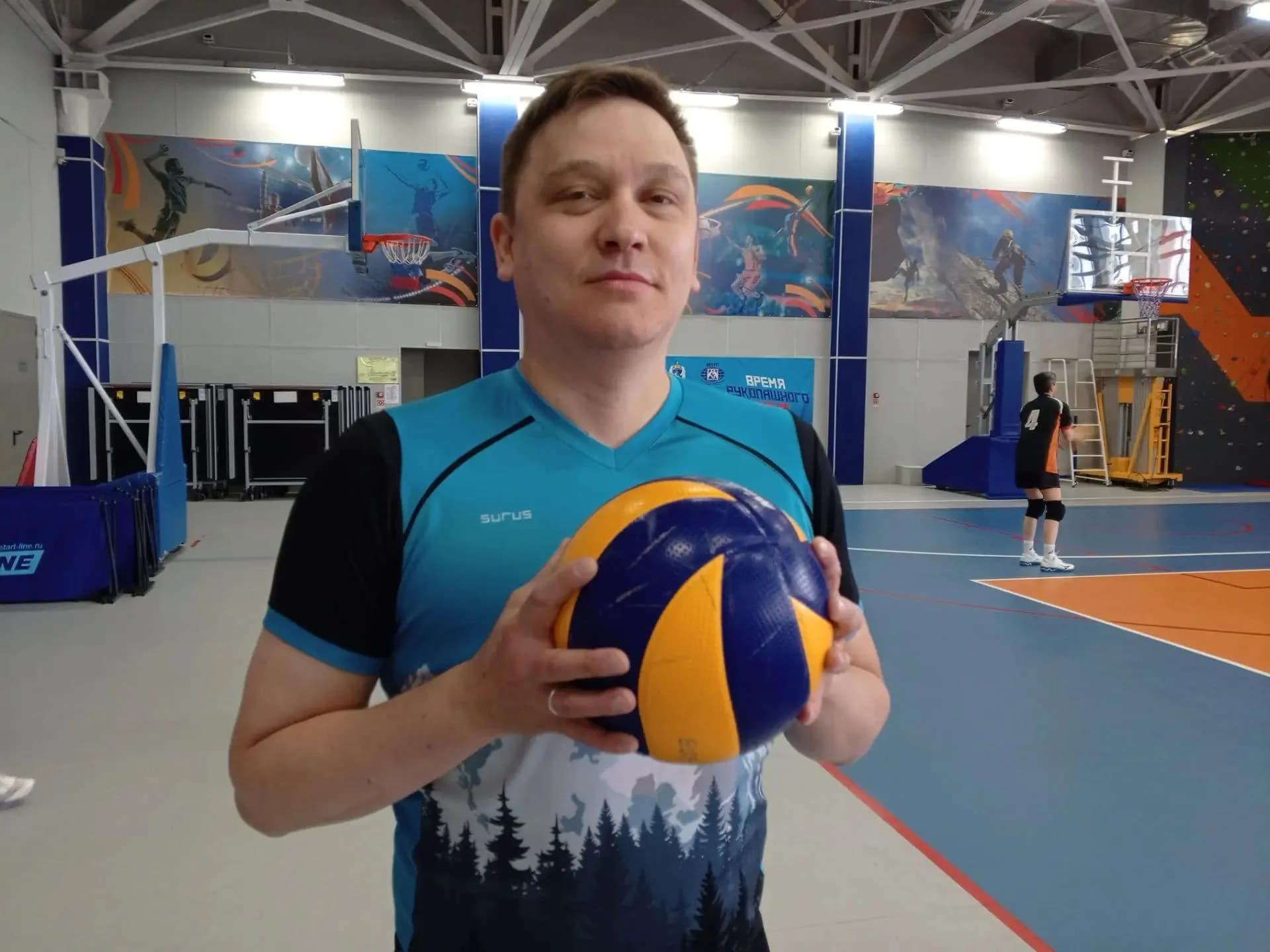 Константин Садовин на тренировке